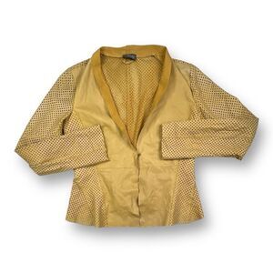 Brogden Lambs Leather Perforated Jacket Size Large